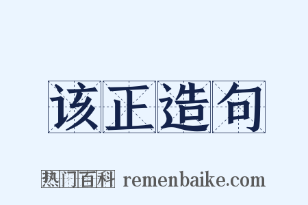 该正造句是什么意思的图片